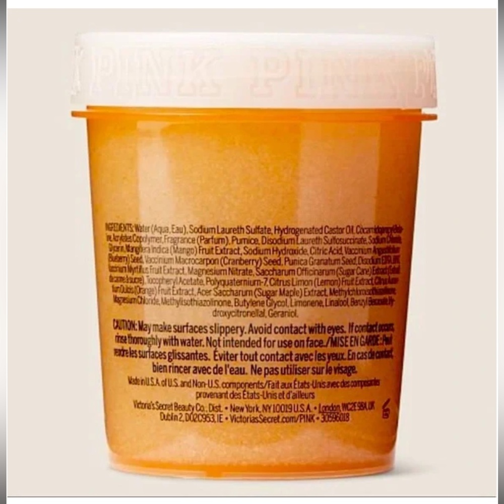 VICTORIAS SECRET PINK MANGO NOURISHING BODY SCRUB EXFOLIANT - Picture 2 of 3